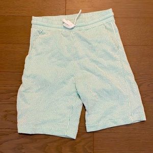 Green seersucker shorts Zara Medium